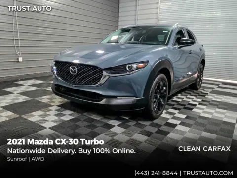 Gray 2021 Mazda CX-30 Turbo AWD SUV for sale in Sykesville, MD