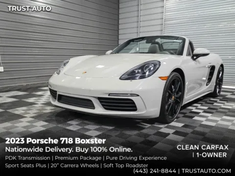 Gray 2023 Porsche 718 Boxster Roadster Soft-Top Luxury Convertible for sale in Sykesville, MD