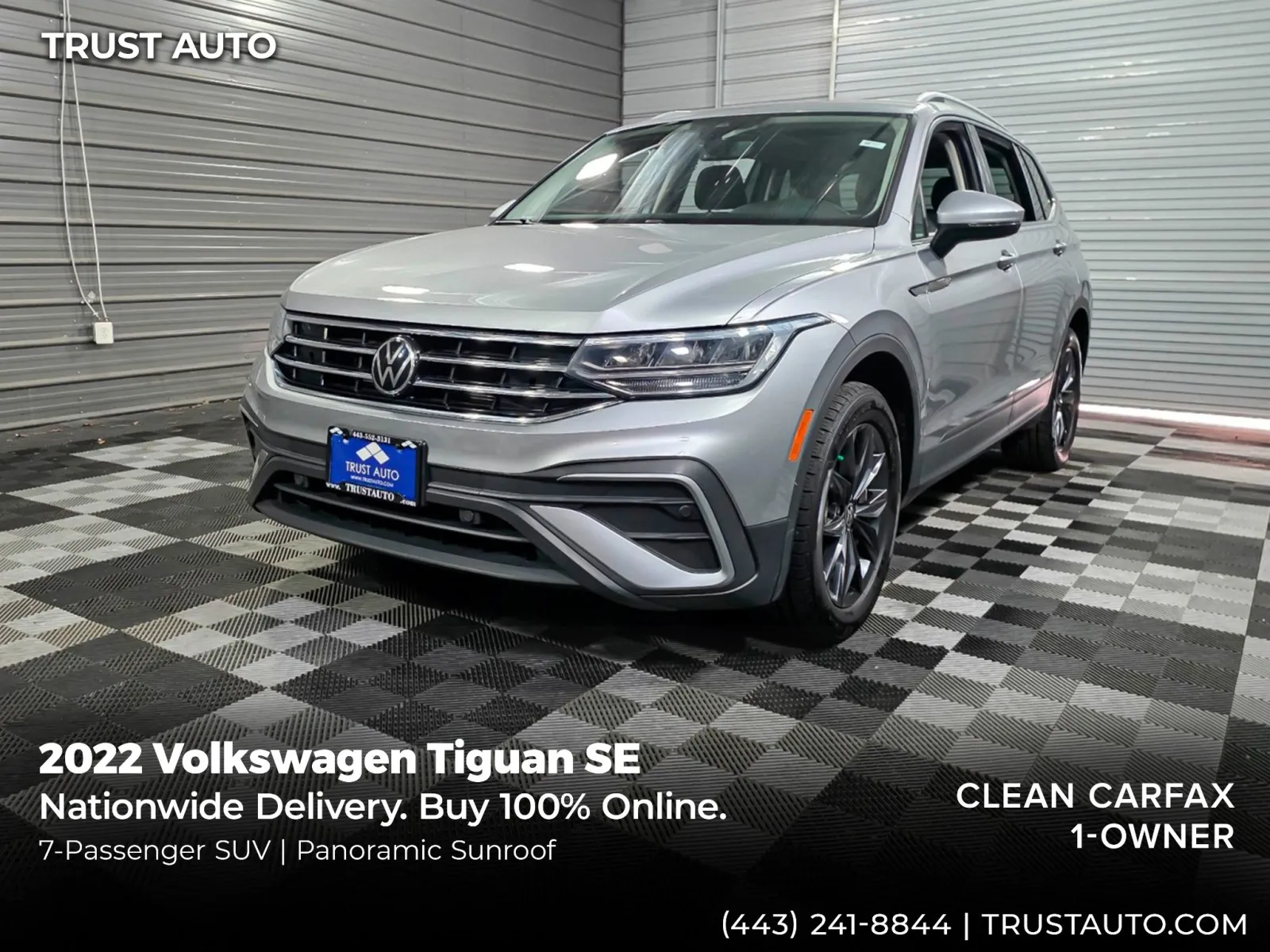 Silver 2022 Volkswagen Tiguan SE SUV for sale in Sykesville, MD