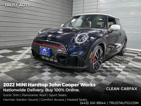 Black 2022 MINI Hardtop 2 Door John Cooper Works Hatchback w/Iconic Trim for sale in Sykesville, MD