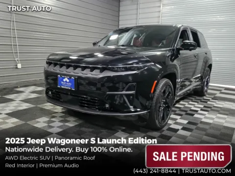 Black 2025 Jeep Wagoneer S Launch Edition AWD Electric Luxury SUV for sale in Sykesville, MD