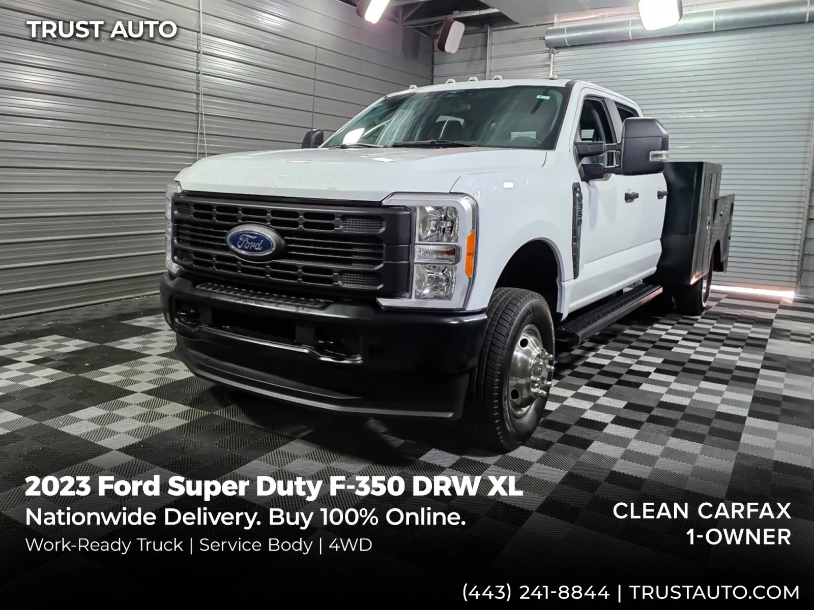White 2023 Ford Super Duty F-350 DRW XL 4WD 7.3L V8 Godzilla Commercial/Service/Utility/Work Truck for sale in Sykesville, MD