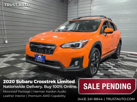 Orange 2020 Subaru Crosstrek Limited AWD SUV for sale in Sykesville, MD