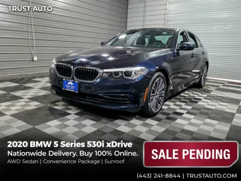 Blue 2020 BMW 5 Series 530i xDrive AWD Luxury 4-Door Sedan for sale in Sykesville, MD