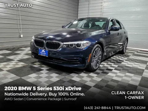 Blue 2020 BMW 5 Series 530i xDrive AWD Luxury 4-Door Sedan for sale in Sykesville, MD