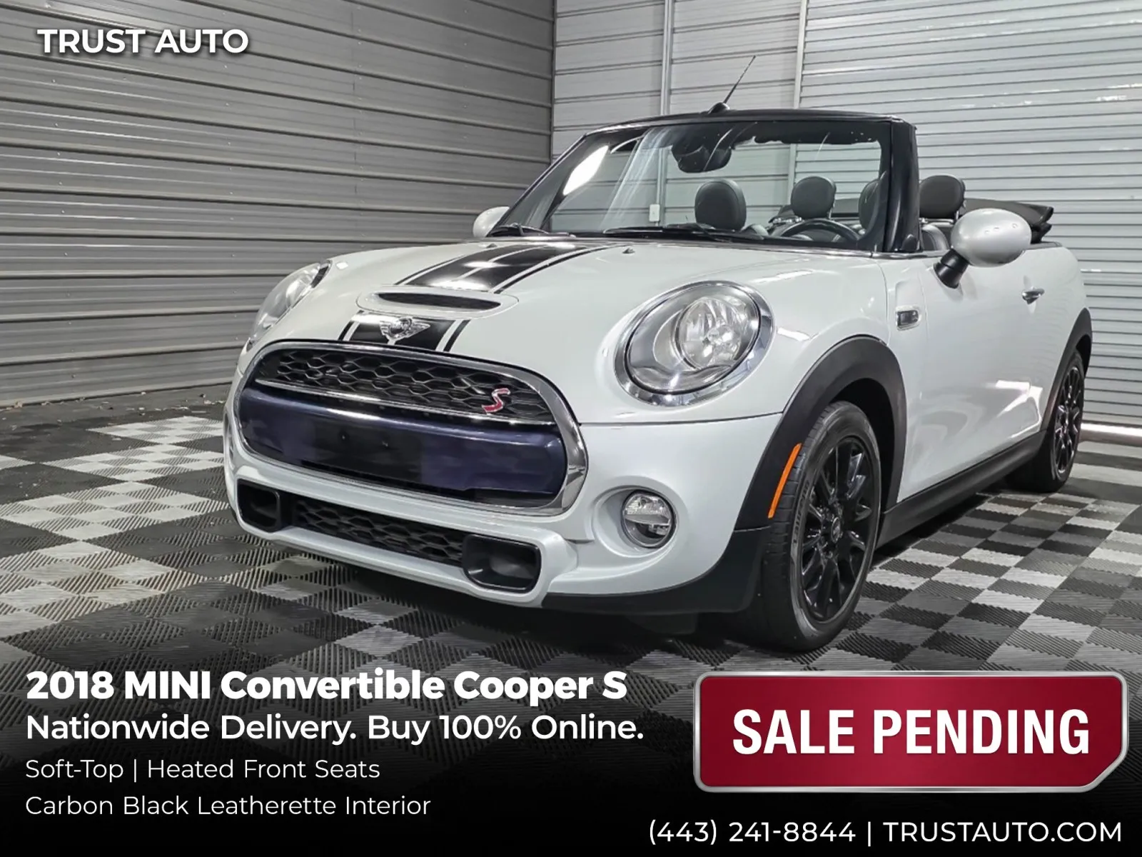 2018 MINI Convertible Cooper S Soft-Top Convertible for sale in Sykesville, MD