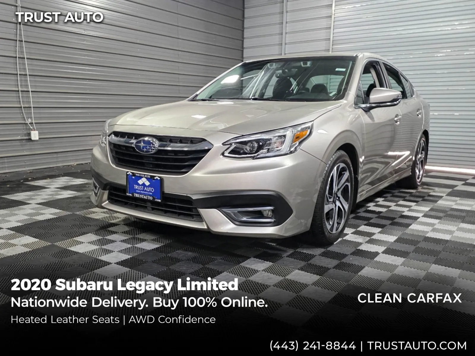 Gray 2020 Subaru Legacy Limited AWD Sedan for sale in Sykesville, MD