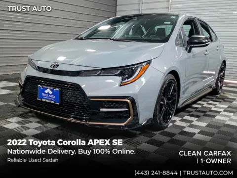 Gray 2022 Toyota Corolla APEX SE CVT 4-Door Sedan for sale in Sykesville, MD