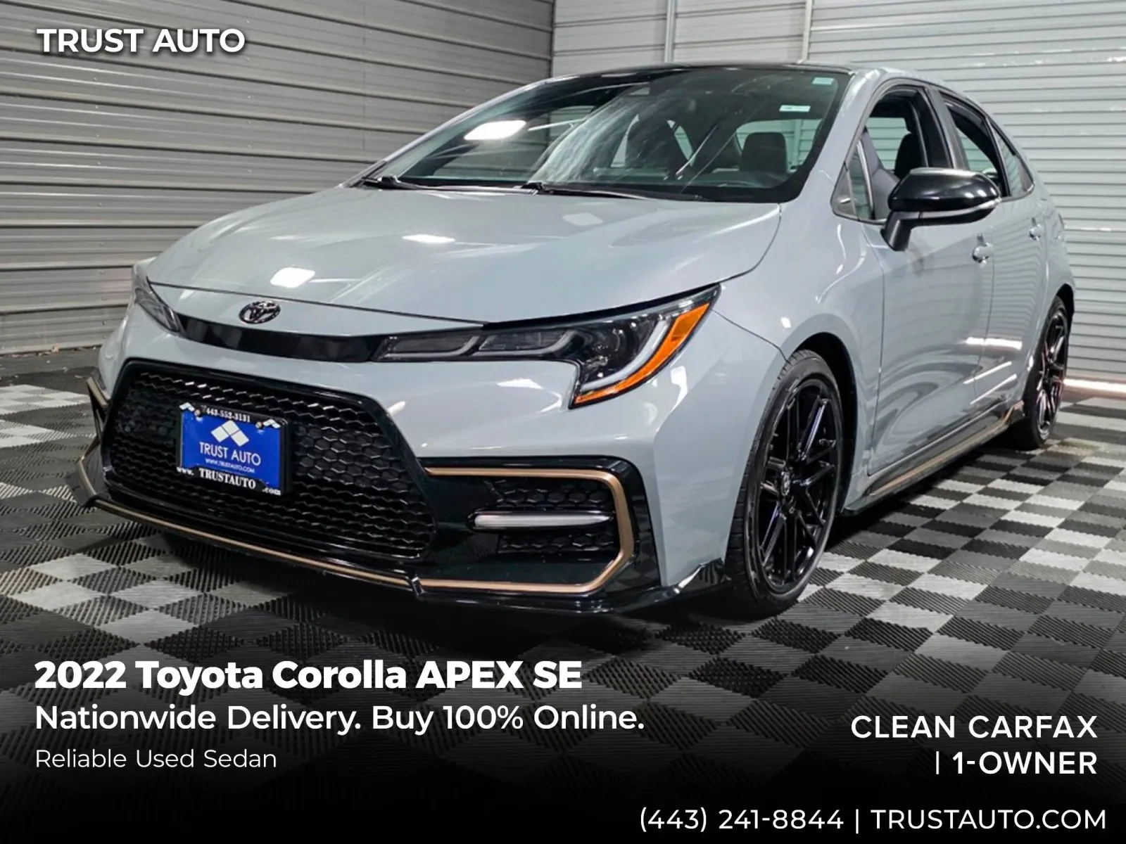 Gray 2022 Toyota Corolla APEX SE CVT 4-Door Sedan for sale in Sykesville, MD