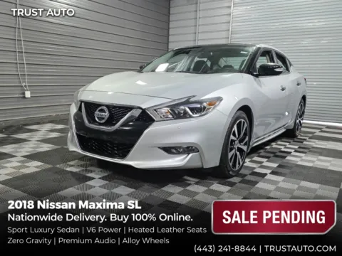Silver 2018 Nissan Maxima SL Sedan for sale in Sykesville, MD