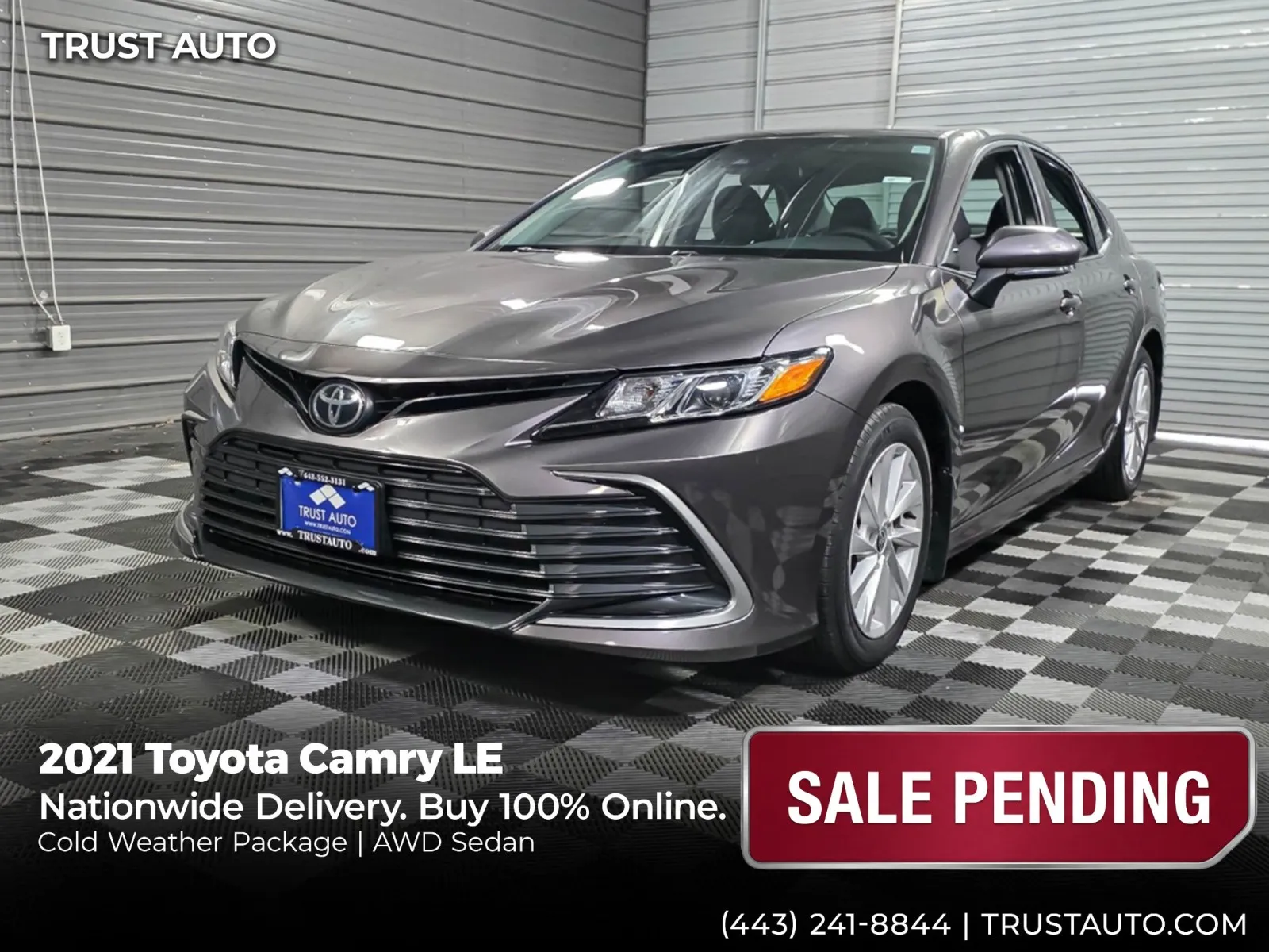 2021 Toyota Camry LE AWD Sedan w/Cold Weather Pkg