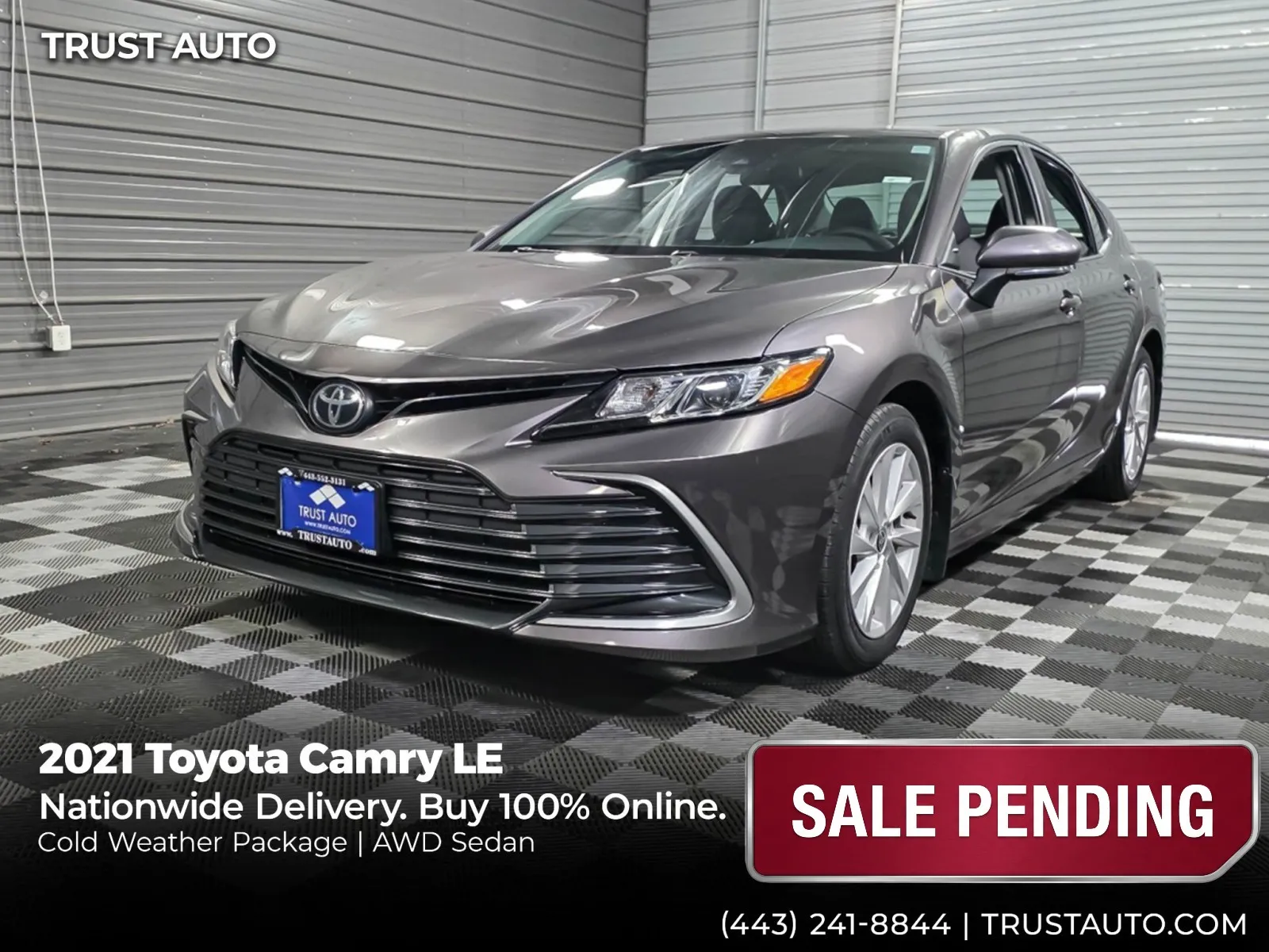 2021 Toyota Camry LE AWD Sedan w/Cold Weather Pkg