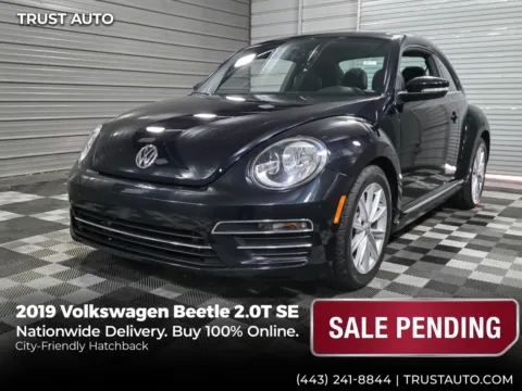 Black 2019 Volkswagen Beetle 2.0T SE Hatchback for sale in Sykesville, MD