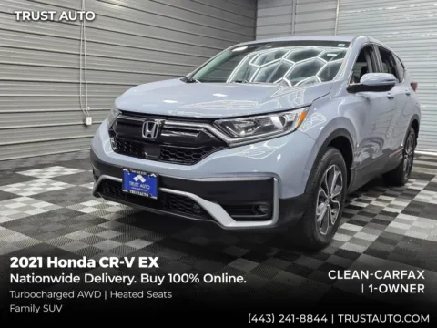 Gray 2021 Honda CR-V EX AWD SUV for sale in Sykesville, MD