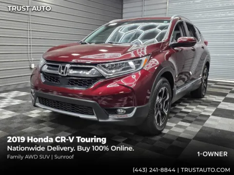 Red 2019 Honda CR-V Touring AWD SUV for sale in Sykesville, MD