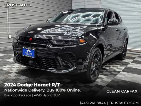 Black 2024 Dodge Hornet R/T AWD Hybrid SUV w/Blacktop Pkg for sale in Sykesville, MD