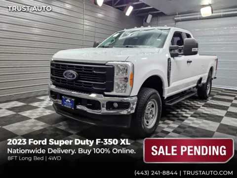 White 2023 Ford Super Duty F-350 SRW XL 4WD SuperCab 8Ft Long Bed Pickup Truck for sale in Sykesville, MD