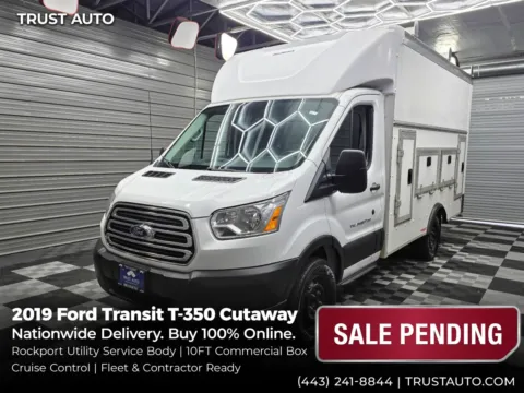 White 2019 Ford Transit T-350 Cutaway 138''WB 10FT Box Commercial/Utility/Service/KUV/Van for sale in Sykesville, MD