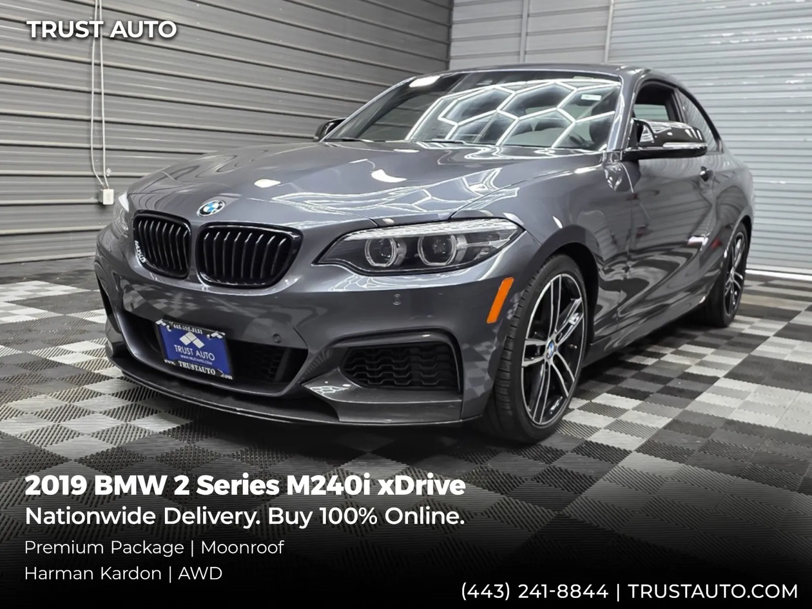 2019 BMW 2 Series M240i xDrive AWD Sport Coupe w/Premium Pkg for sale in Sykesville, MD
