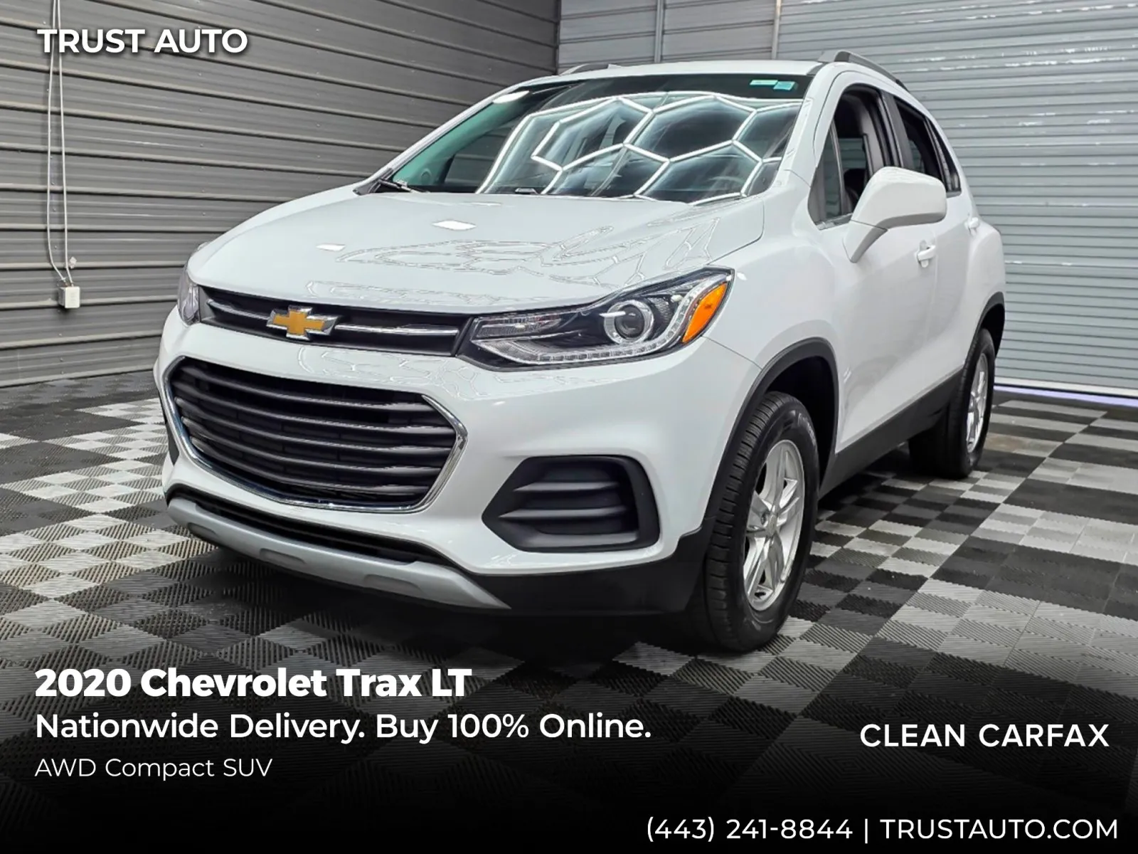 White 2020 Chevrolet Trax LT AWD SUV for sale in Sykesville, MD