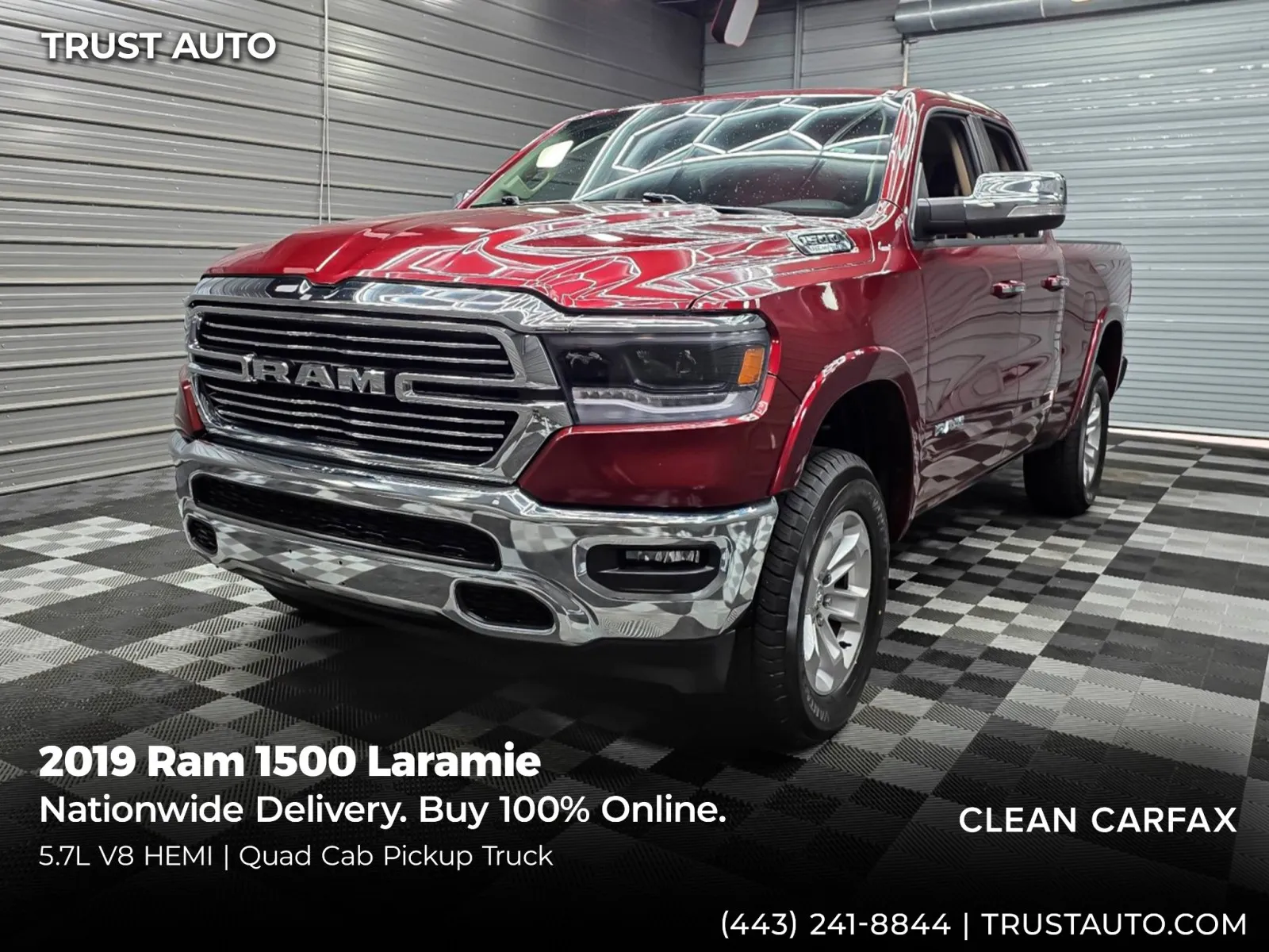 2019 RAM 1500 Laramie 4x4 Quad Cab 6'4's photo