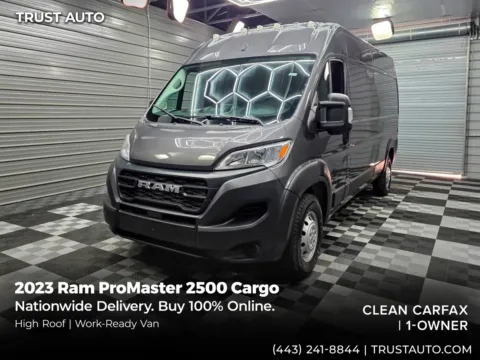 Gray 2023 Ram ProMaster 2500 Cargo 159''WB High Roof Minivan/Van for sale in Sykesville, MD