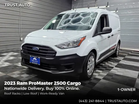 White 2021 Ford Transit Connect XL 121''LWB Minivan/Van w/Rear Symmetrical Doors for sale in Sykesville, MD