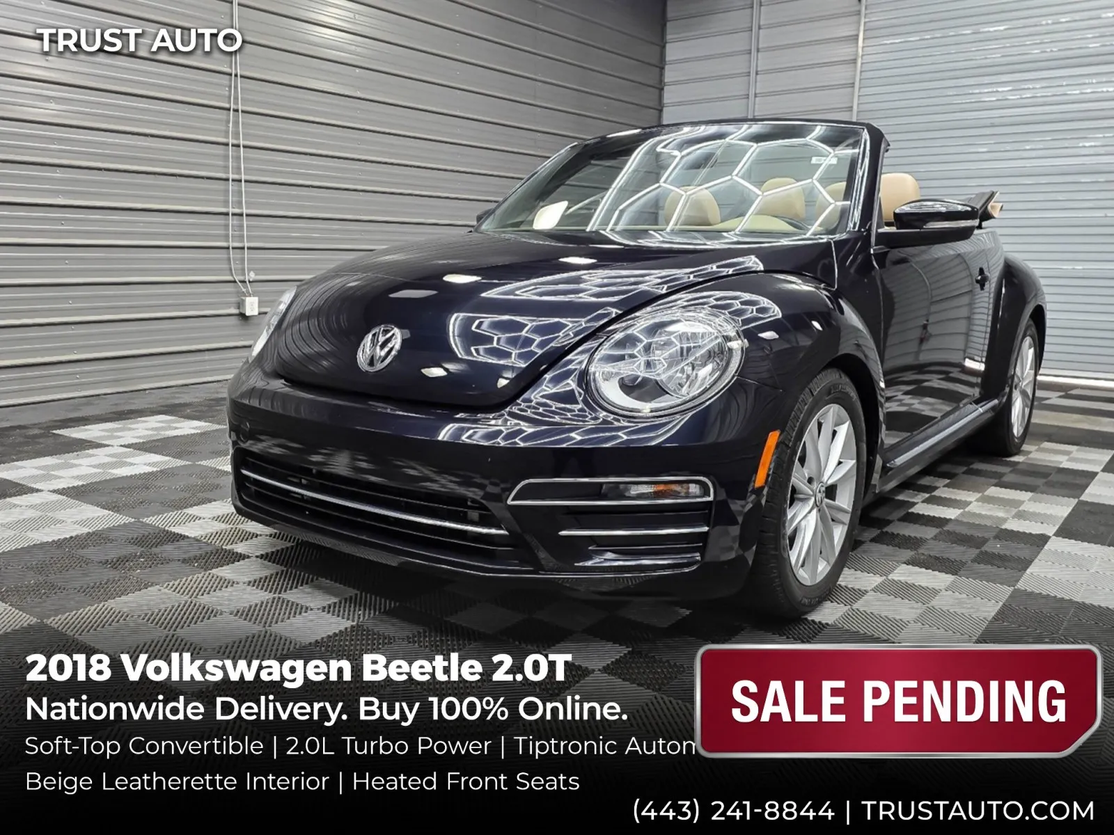2018 Volkswagen Beetle 2.0T S Soft-Top Convertible for sale in Sykesville, MD