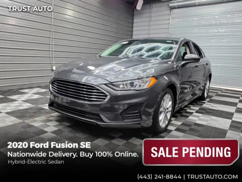 Gray 2020 Ford Fusion SE Hybrid-Electric Sedan for sale in Sykesville, MD