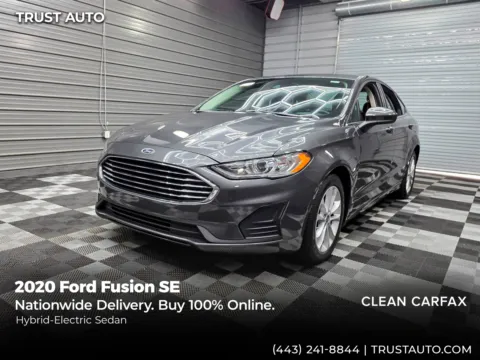 Gray 2020 Ford Fusion SE Hybrid-Electric Sedan for sale in Sykesville, MD