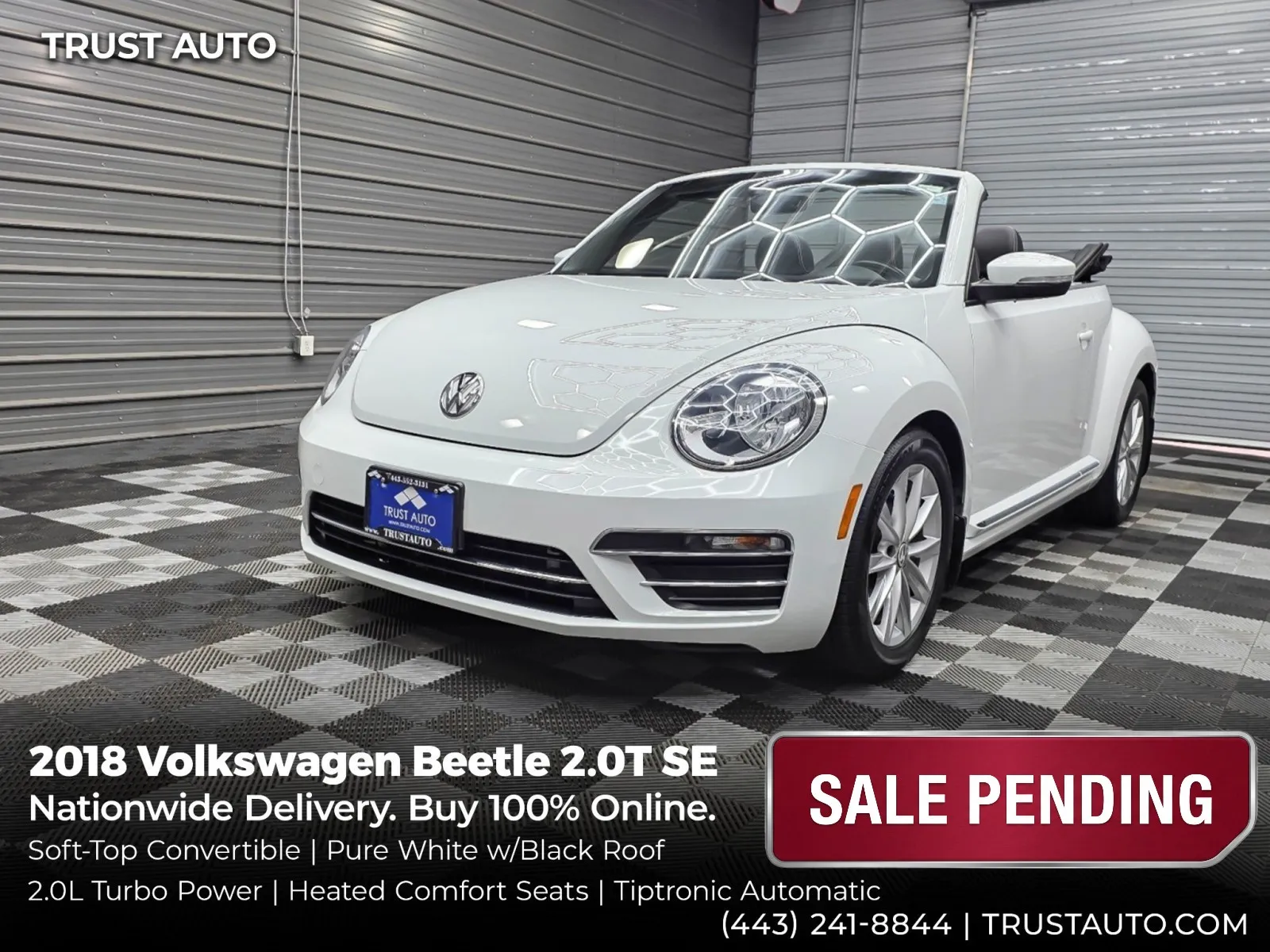 2018 Volkswagen Beetle 2.0T SE Soft-Top Convertible for sale in Sykesville, MD