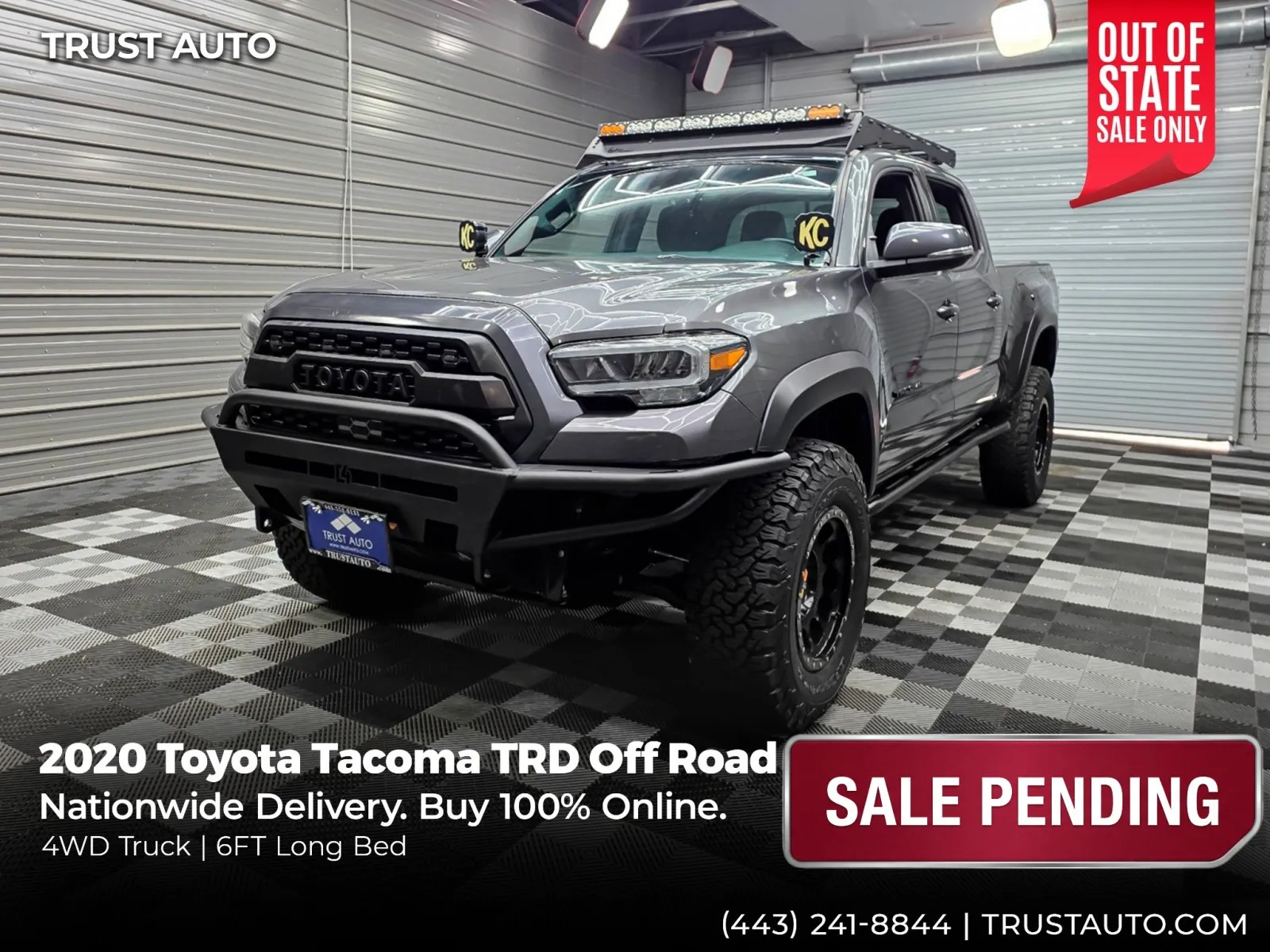 2020 Toyota Tacoma TRD Off Road 4WD Double Cab 6FT Long Bed Pickup Truck for sale in Sykesville, MD