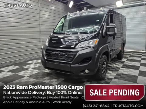 Black 2023 Ram ProMaster 1500 Cargo 118'' WB Low Roof Minivan/Van for sale in Sykesville, MD