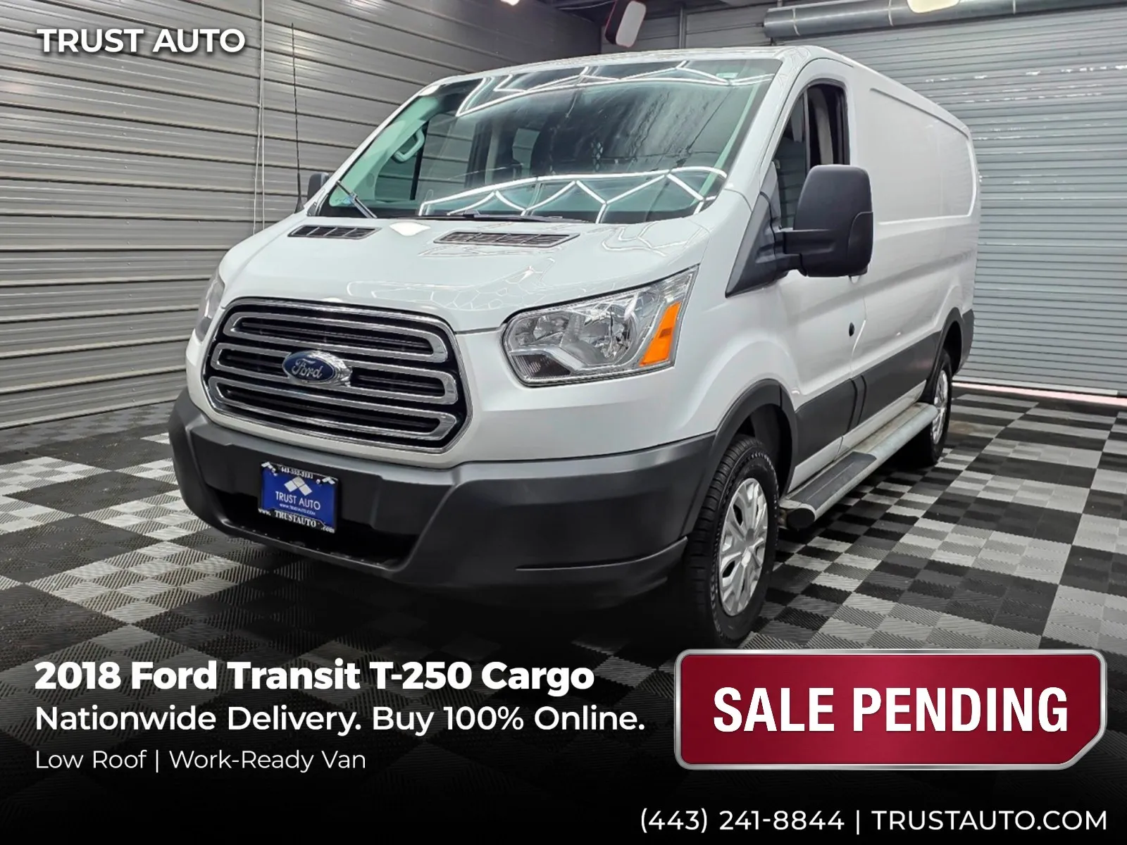 2018 Ford Transit T-250 Cargo 130''WB Low Roof Minivan/Van for sale in Sykesville, MD