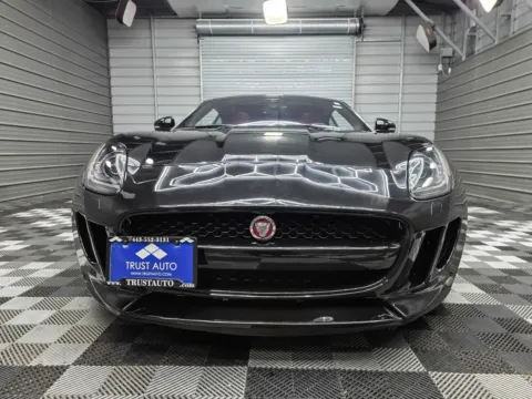 Another view of 2017 Jaguar F-TYPE Premium Sport Supercharged Coupe w/Full Red Leather Interior Pkg for sale in Sykesville, MD at Trust Auto