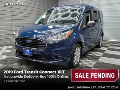Blue 2019 Ford Transit Connect 6-Passenger XLT LWB Minivan/Van for sale in Sykesville, MD