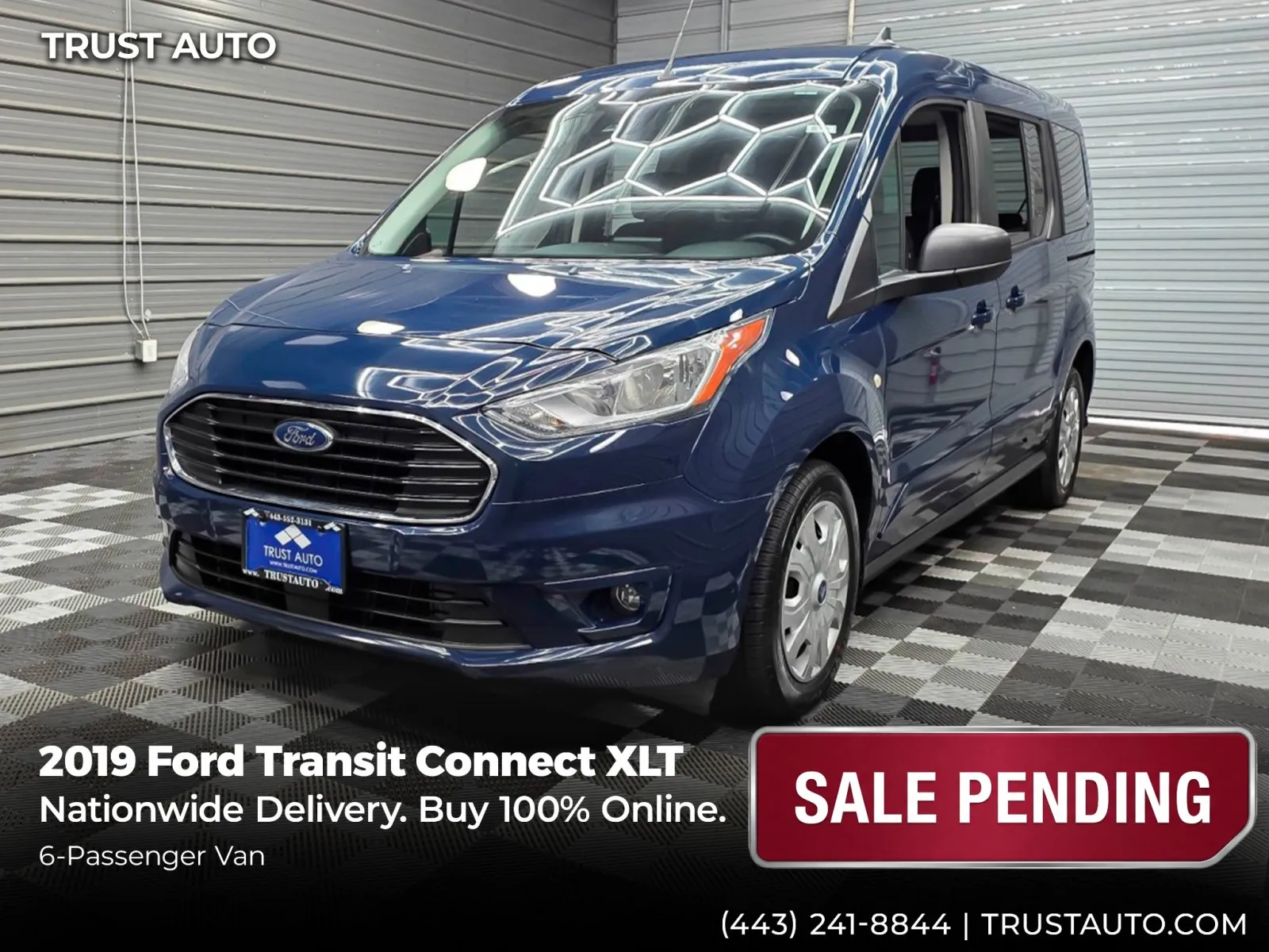 2019 Ford Transit Connect 6-Passenger XLT LWB Minivan/Van for sale in Sykesville, MD