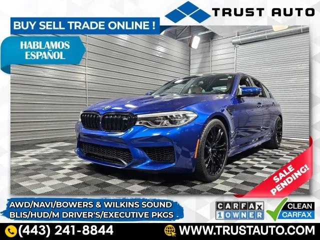2018 BMW M5 AWD Sedan w/Executive/M Driver's Pkgs for sale in Sykesville, MD