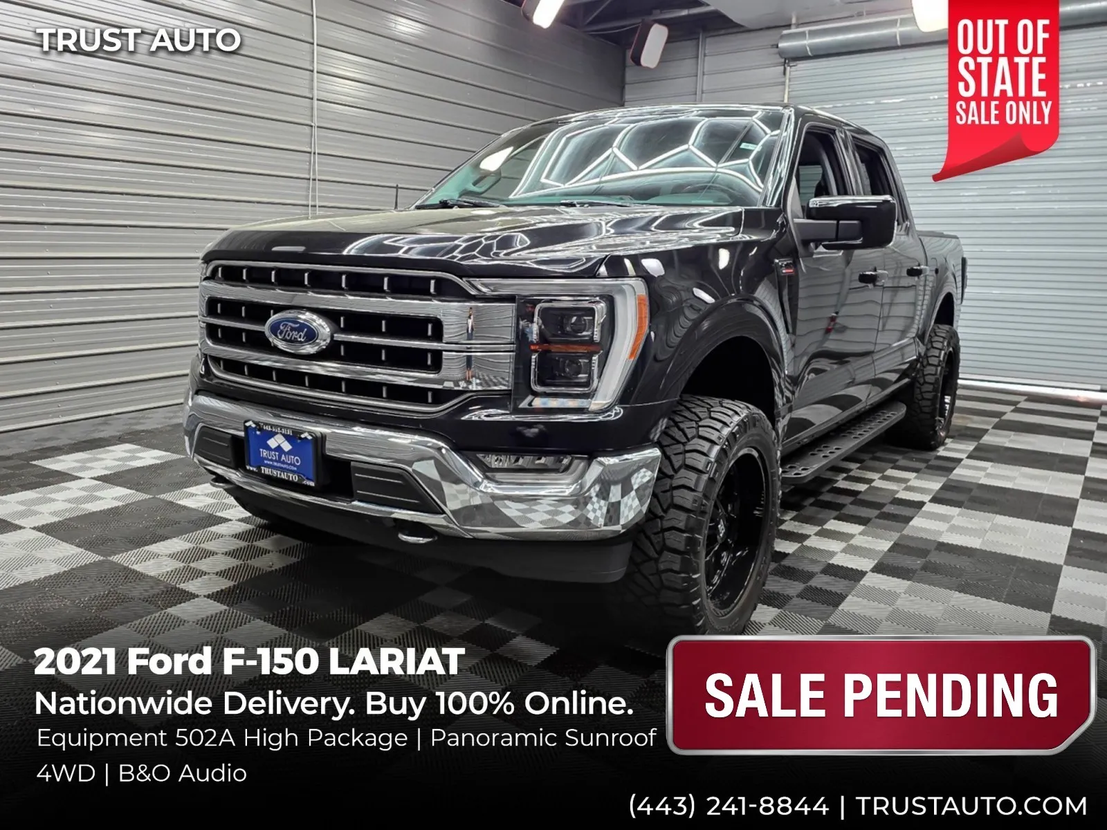 2021 Ford F-150 LARIAT 4WD SuperCrew Pickup Truck w/Equipment Group 502A for sale in Sykesville, MD