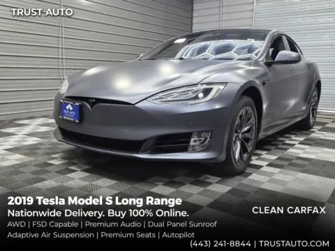 Silver 2019 Tesla Model S Long Range AWD Electric Hatchback for sale in Sykesville, MD