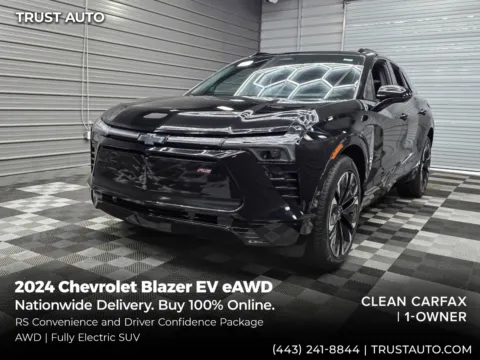 Black 2024 Chevrolet Blazer EV eAWD Electric SUV w/RS Convenience and Driver Confidence Pkg for sale in Sykesville, MD
