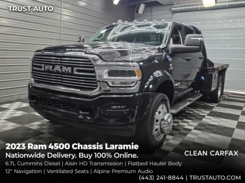 Black 2023 Ram 4500 Chassis Laramie Crew Cab 4WD for sale in Sykesville, MD