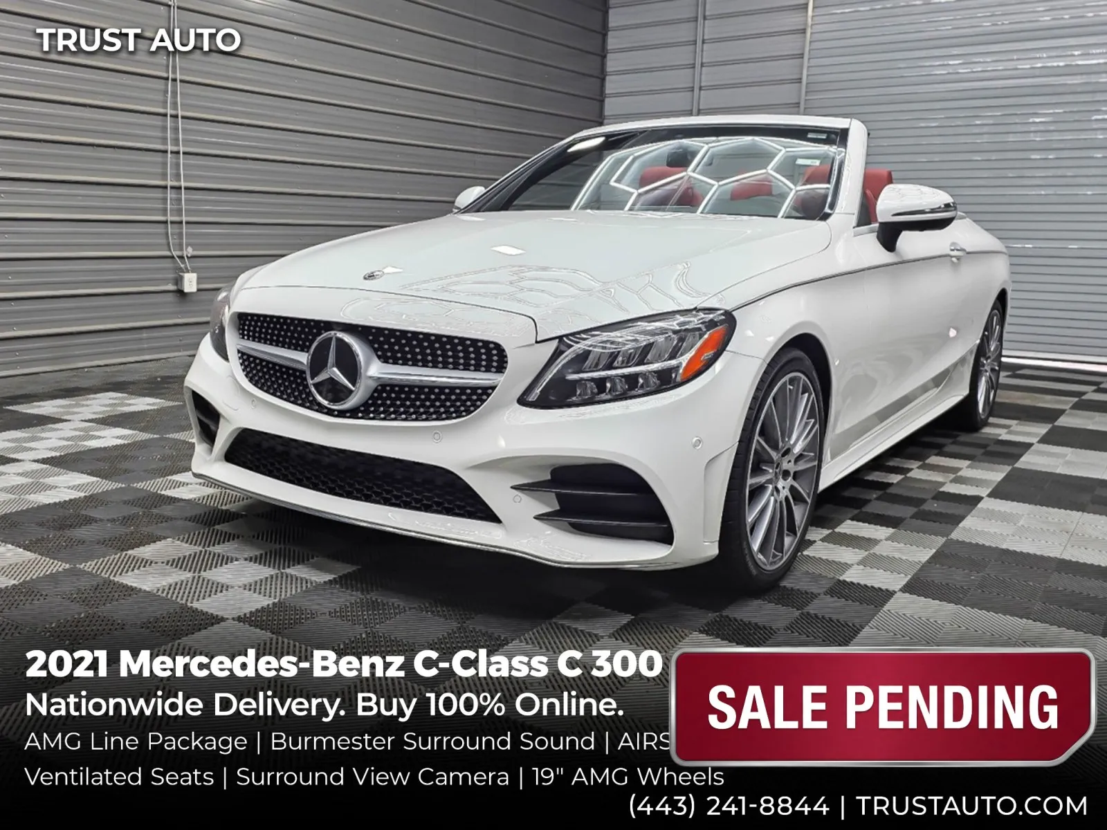 2021 Mercedes-Benz C-Class C 300 Cabriolet Soft-Top Convertible for sale in Sykesville, MD