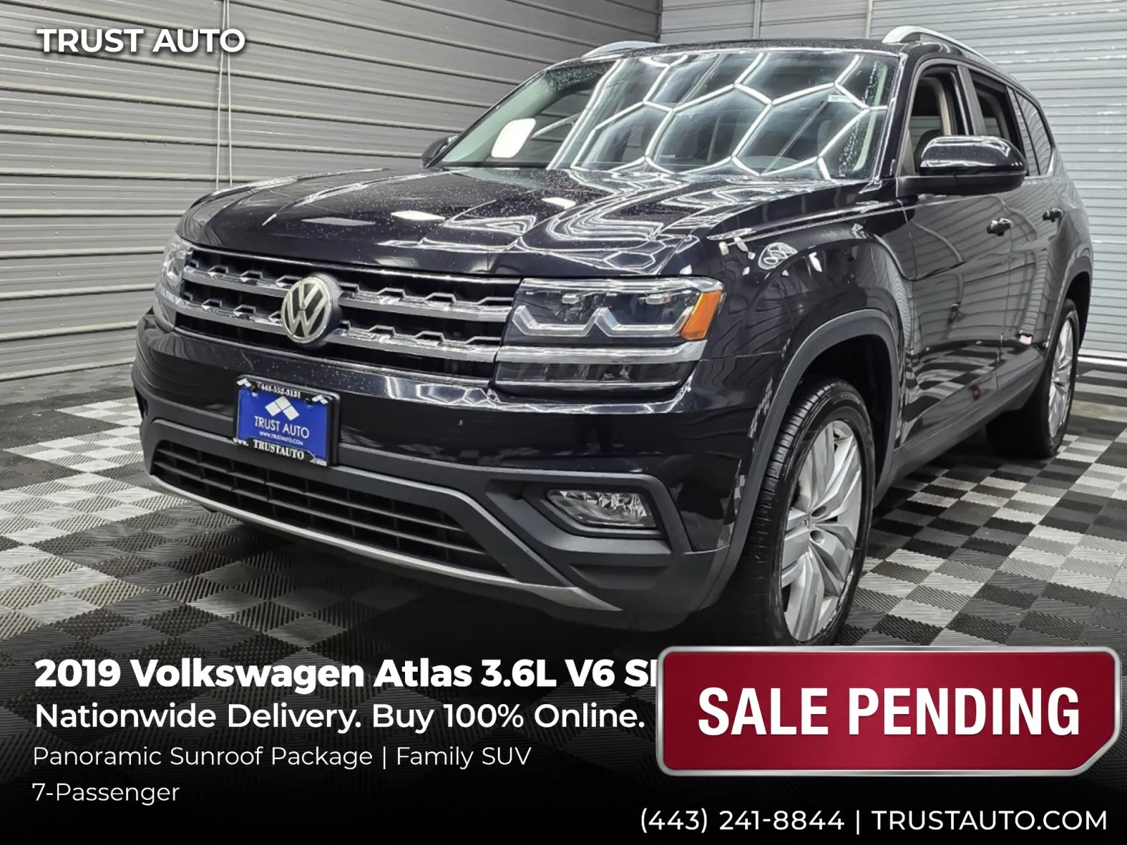 2019 Volkswagen Atlas 3.6L V6 SE 7-Passenger SUV w/Technology for sale in Sykesville, MD
