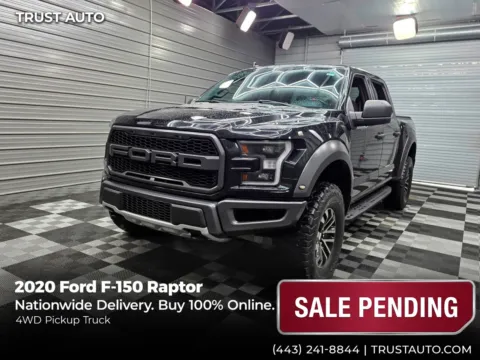 Black 2020 Ford F-150 Raptor 4WD SuperCrew Pickup Truck for sale in Sykesville, MD