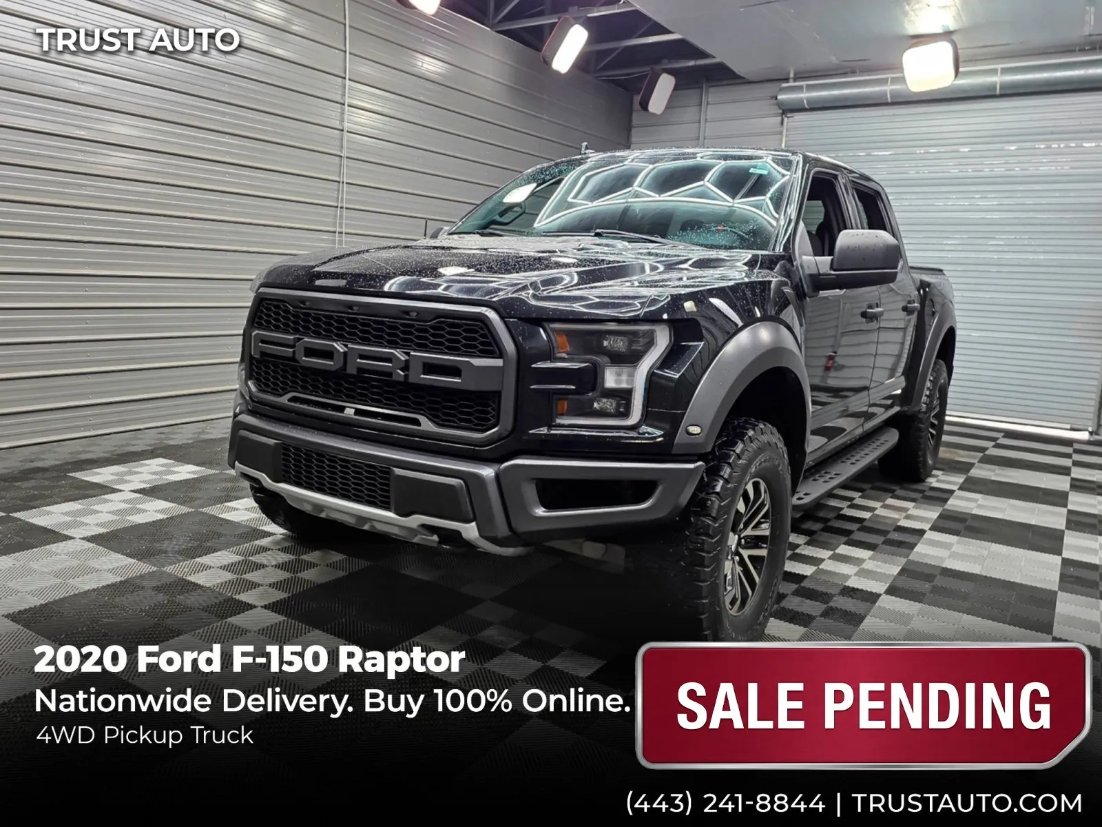 2020 Ford F-150 Raptor 4WD SuperCrew Pickup Truck