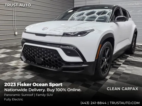 White 2023 Fisker Ocean Sport Electric SUV for sale in Sykesville, MD