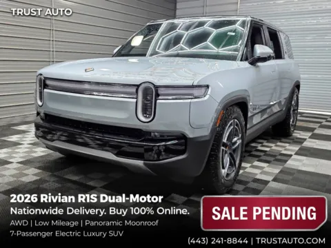 Silver 2026 Rivian R1S Dual-Motor AWD 7-Passenger Electric Luxury SUV for sale in Sykesville, MD