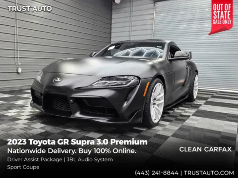 White 2023 Toyota GR Supra 3.0 Premium Coupe w/Driver Assist Pkg for sale in Sykesville, MD