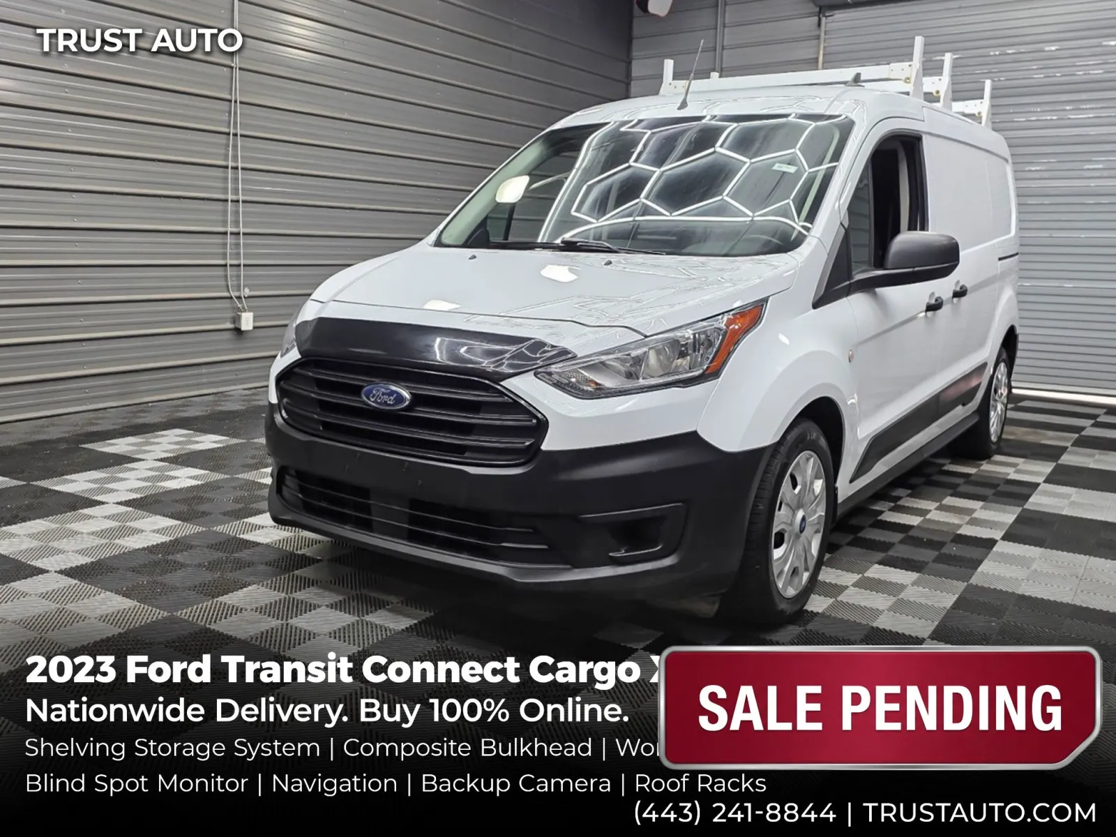 2023 Ford Transit Connect Cargo XL 121''LWB Minivan/Van w/Shelving Storage System for sale in Sykesville, MD